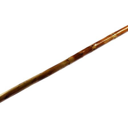3-Piece 55" Detachable Pine Wood Hiking Stick with Hardened Metal Tip, Extra Rubber Tip, and Water-Resistant Travel Pouch, 1.5 lbs
